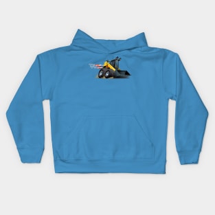 Cartoon Skid Steer Kids Hoodie